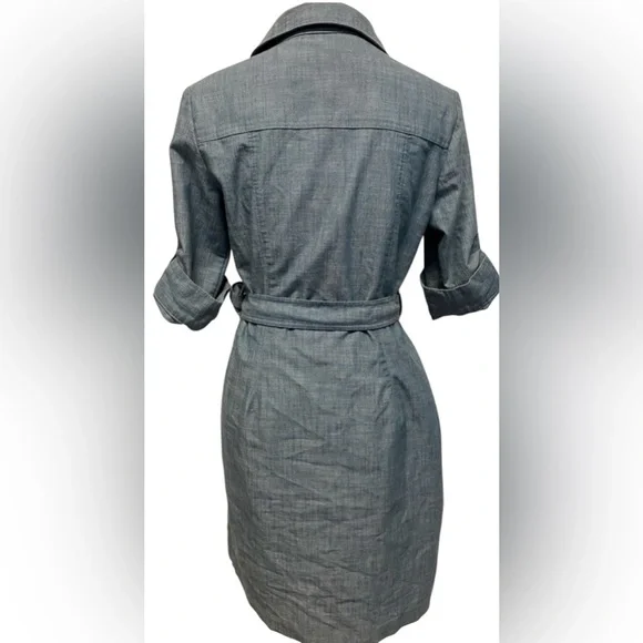NWT Sharagano | Belted Denim Dress | Sz 6 - Picture 2 of 6